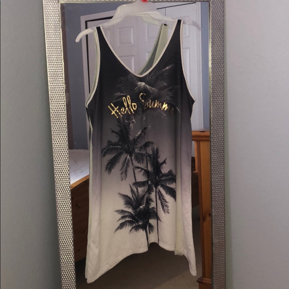 Dress worn over bathing suit